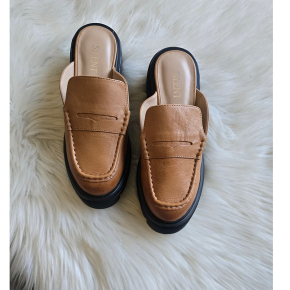 Silent D Logan Platform Loafer Mules - New 7 US - Picture 2 of 4